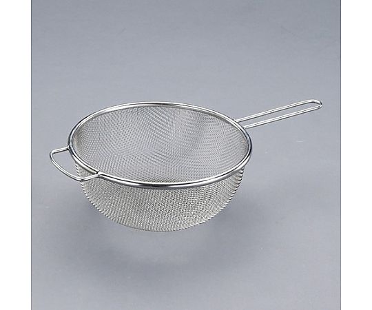 φ250/0.42mm/ 8ﾒｯｼｭ ろ過網(柄付･ｽﾃﾝﾚｽ製)