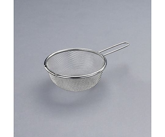 φ170/0.36mm/16ﾒｯｼｭ ろ過網(柄付･ｽﾃﾝﾚｽ製)