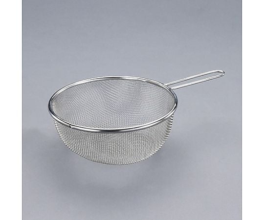 φ250/0.36mm/16ﾒｯｼｭ ろ過網(柄付･ｽﾃﾝﾚｽ製)