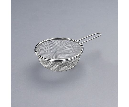 φ170/0.42mm/ 8ﾒｯｼｭ ろ過網(柄付･ｽﾃﾝﾚｽ製)