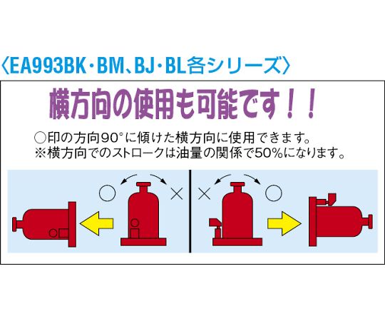 78-1065-42 油圧ジャッキ（低床型） 10ton/170-340mm EA993BK-10