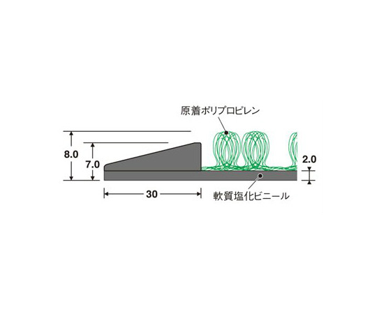 78-1081-73 0.75x0.90m/8.0mm 除菌マット EA997RE-7 【AXEL】 アズワン