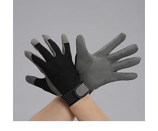 [Ｍ] 手袋(合成皮革/黒･ｸﾞﾚｰ)