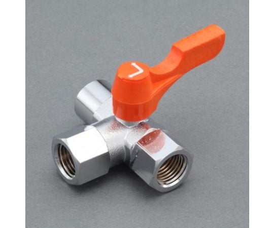 78-1102-99 三方ミニボールバルブ Rc3/8"×Rc3/8"×Rc3/8" EA425BT-3