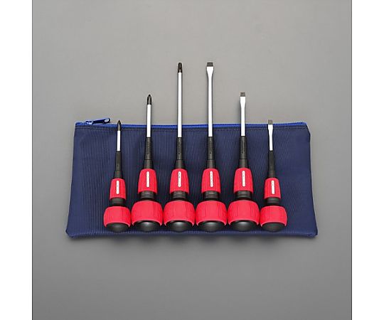 ６本組 [+ -]ドライバー(ﾊﾟﾜｰG･電工ｹｰｽ付)