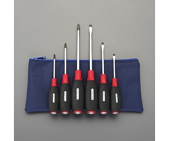 ６本組 ドライバー(貫通柄/ｹｰｽ付)