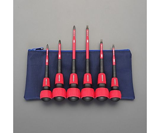 ６本組 [+ -]ドライバー(絶縁･細軸)