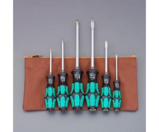 ６本組 [+ -]ドライバー(手元六角/ｹｰｽ付)