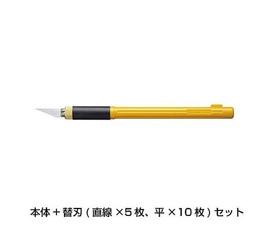 170mm アートナイフ(替刃15枚付ｾｯﾄ) EA589AC-110
