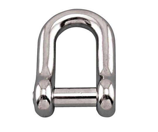 12x41.7mm/680kg Ｄ型シャックル(ｽﾃﾝﾚｽ製)