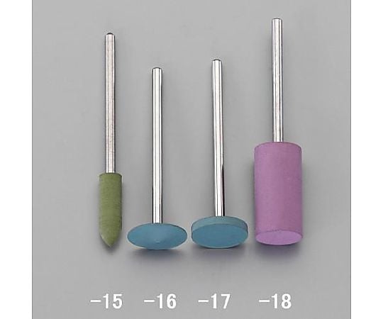 12×2mm　軸付ゴム砥石（2.34mm軸）