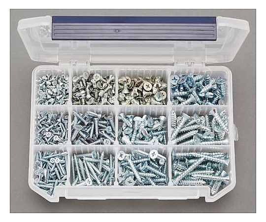 3-6mm 皿頭タッピングビスセット/鉄ﾕﾆｸﾛ