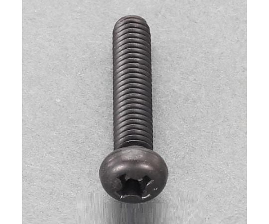 M3x15mm ナベ頭小ねじ(ｽﾃﾝﾚｽ/黒色/20本)
