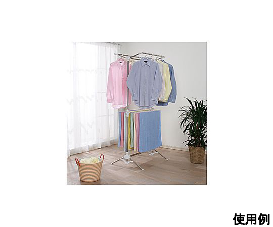 78-1159-25 840x660x1320-1800mm 物干し(ｽﾃﾝﾚｽ製) EA951FB-42A