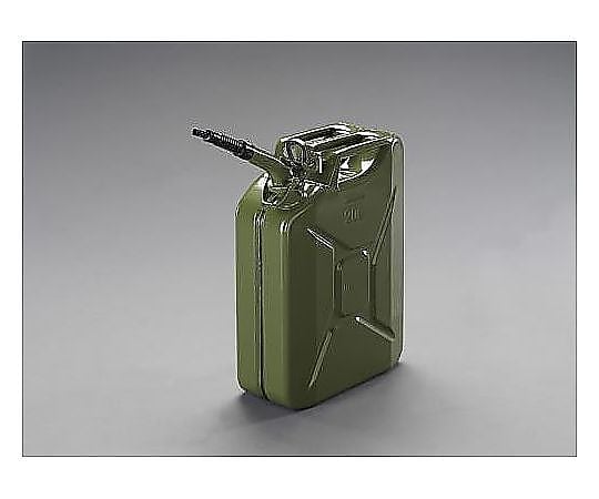 20L ガソリン携行缶(縦型･ﾌﾚｷﾉｽﾞﾙ付/OD色)