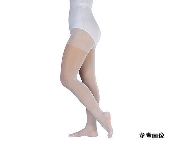 アンシルク®・2　ブライト　パンティーストッキング（つま先あり）　ホワイト　L