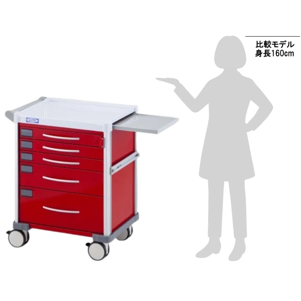 8-1341-01 救急カート［LUXE］ 本体 LX31EMG 【AXEL】 アズワン