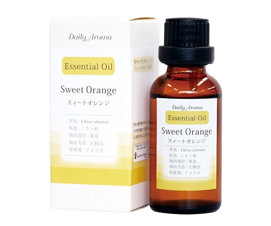 8-1350-43 デイリーアロマエッセンシャルオイル 30mL スィートオレンジ 33655