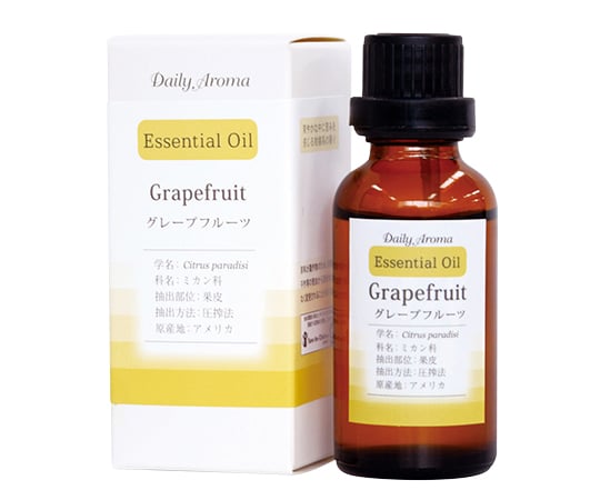 8-1350-45 デイリーアロマエッセンシャルオイル 30mL グレープフルーツ 33656