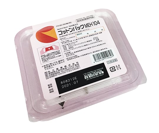 明星産商8-1412-12コットンパックMEH104【1パック(104枚入)】(as1-8-1412-12)