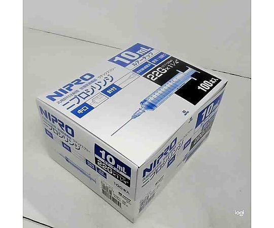 8-1701-31 シリンジ(針付き) 10mL 22G 1・1/4(32mm) RB 100本入 08-614