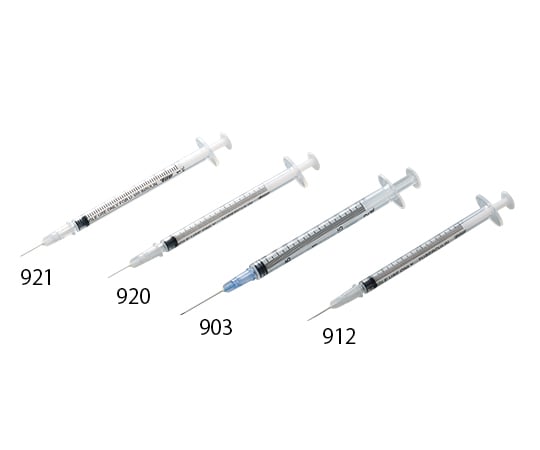 8-1754-10 シリンジ(針付き) 1mL(ツベルクリン用) 27G×1/2(13mm) 00920