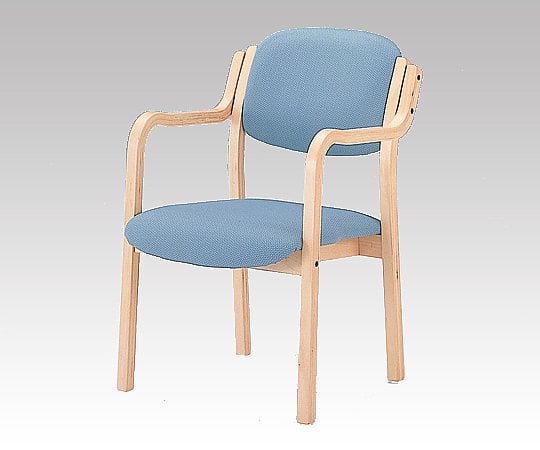 8-1990-02　立ち上がりに便利な椅子　（アイリス）　（深型／５２０×５９０×８００ｍｍ／ブルー）[個](as1-8-1990-02)