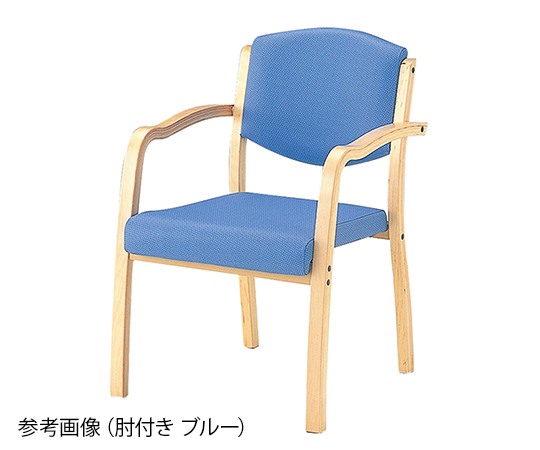 8-1994-03　強度に優れた椅子　（ホープ）　（５４０×５９０×８００ｍｍ／ブルー）[個](as1-8-1994-03)