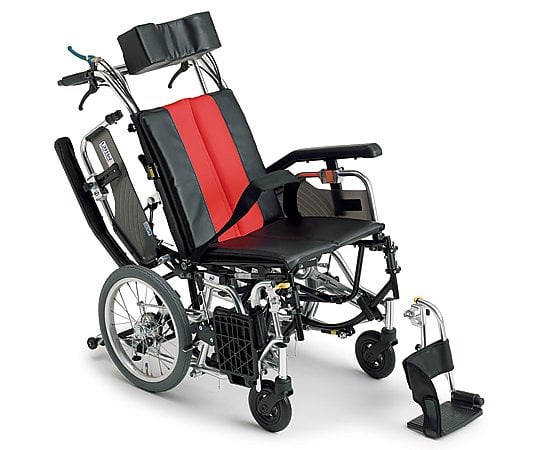 8-2115-02 ティルト＆リクライニング車椅子 （介助式／アルミ製／座幅４００ｍｍ） TRC-2