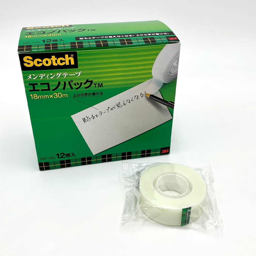 3M スコッチ メンディングテープ 小巻 18mm ディスペンサー付 CM-18