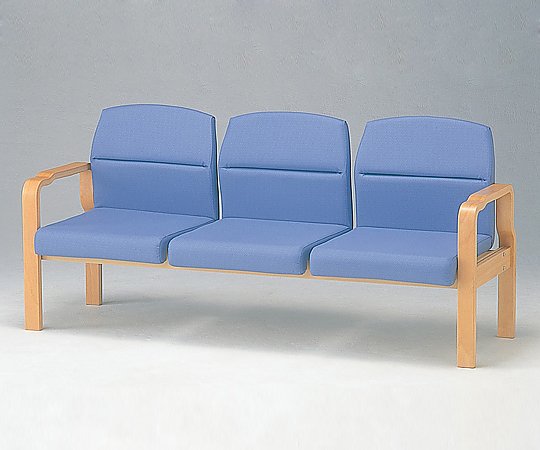 8-2343-03 取扱停止 待合椅子 高質で安価 HRM-350-V グリーン １７２０×５７０×７８０ｍｍ 正規品