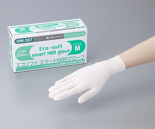 オカモト8-2423-12エコソフト（Ｒ）スマートニトリルＯＭ－３８７Ｓ【1箱(200枚入)】(as1-8-2423-12)