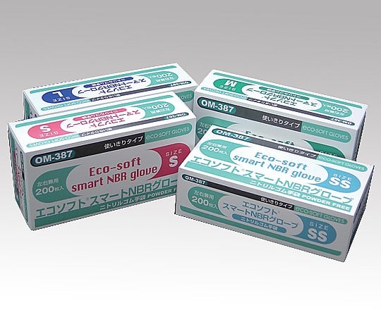 8-2423-13 エコソフト（R）スマートニトリル（パウダーフリー） M 1箱
