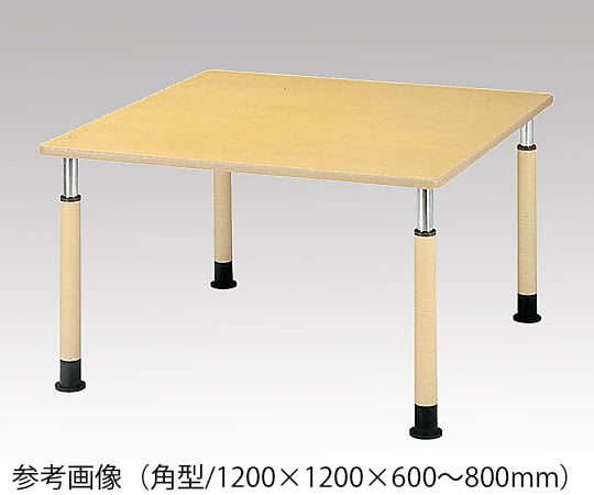 8-2440-10 昇降式テーブル 角形 900×900×600～800mm FPS-0909K