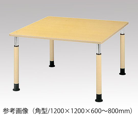 8-2440-11 昇降式テーブル 角形 1600×600×600～800mm FPS-1660K