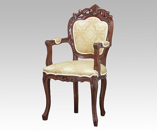 ダイニングチェアー　（肘付き／ブラウン）