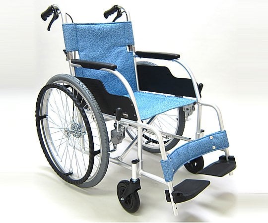 8-2741-01 車椅子 (自走式/アルミ製/背折れタイプ) ECO-201BHB