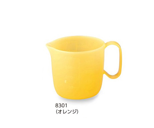 8-2763-01　流動食コップ　（本体／オレンジ）[組](as1-8-2763-01)