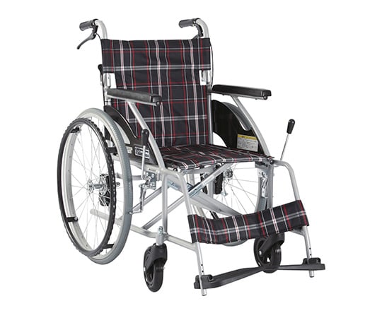 車いす (自走式/アルミ製/背折れタイプ/ノーパンクタイヤ) NKV22-40SB