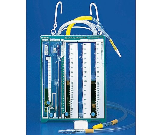 8-2956-04 チェストドレーンバック Q－2タイプ シリコンチューブ1.3m×2本 1400＋600mL MD-89210