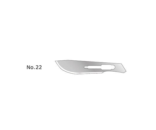 【滅菌】【クラスⅡ】フェザー8-3066-12フェザー替刃メスハンドルNo.4用替刃No.22(20枚入)【1箱(20枚入)】(as1-8-3066-12)