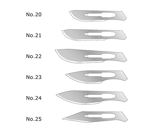 【滅菌】【医療機器クラス2】【法人・施設限定】フェザー8-3066-32 フェザー替刃メス ハンドルNo.4用 替刃No.25 （20枚入×5箱） 