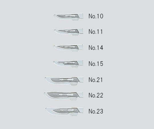 8-3086-04 フェザースカルペル 滅菌済（個包装） 20本入 No.15 【AXEL】 アズワン