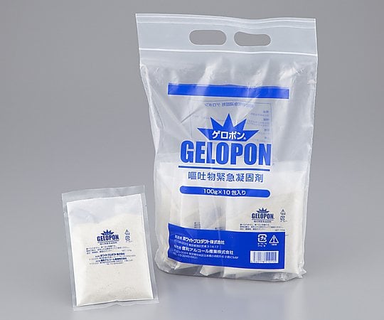 8-3303-02　嘔吐物用凝固剤（ゲロポン（Ｒ））　１００ｇ×１０袋[箱](as1-8-3303-02)