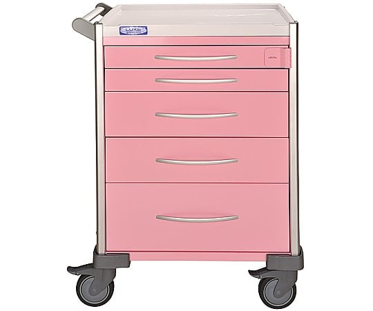 ナビス(アズワン)8-3304-03小児科用カート（ＬＵＸＥ）ピンク（無地）690×540×930mm【1台】(as1-8-3304-03)