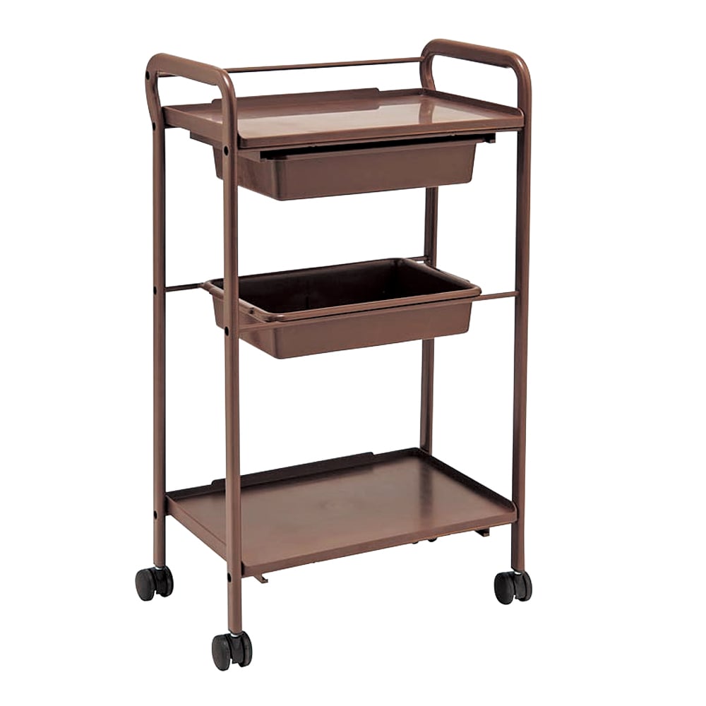 ワゴン 495×330×870mm ブラウン