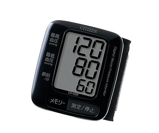 CITIZEN 8-3389-11　電子血圧計　手首式　ＣＨ−６５０Ｆ−ＢＫ　ブラック[個](as1-8-3389-11)