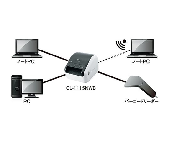 感熱ラベルプリンター QL-1115NWB｜アズキッチン【アズワン】