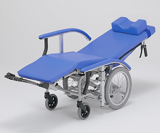 8-3514-01 フルリクライニング車椅子 （介助式／スチール製／座幅410mm／チルト） RJ-100