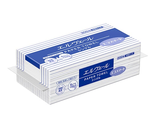 ［取扱停止］ペーパータオル(エルヴェール　エコスマート)　中判　200枚×30袋 703240as1-8-3547-52